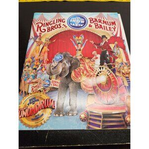 Ringling Bros. & Barnum & Bailey Funundrum Edition Circus Program & Poster